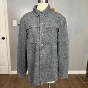 Toad & Co Kennicott Shirt Jacket, Heather Grey Twill, L